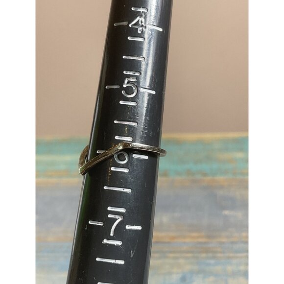 Dainty Silver tone Womens Pinky Ring Minimalist - Picture 3 of 3